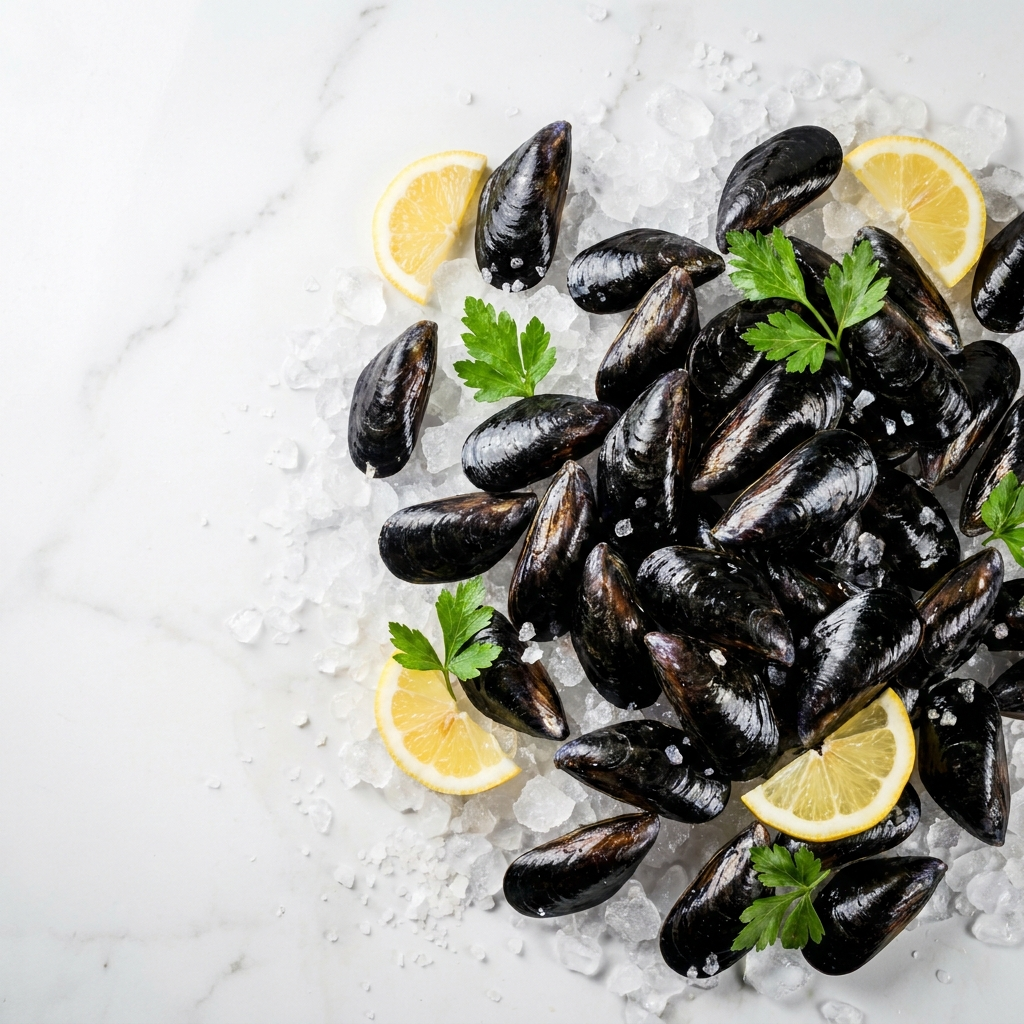 Whole Shell Mussels - Medium